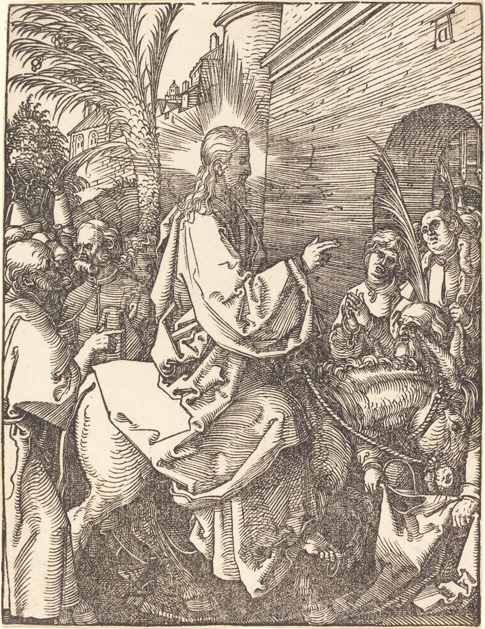 Kristi intåg i Jerusalem av Albrecht Dürer