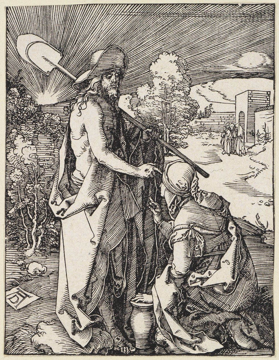 Kristus uppenbarar sig för Magdalena av Albrecht Dürer