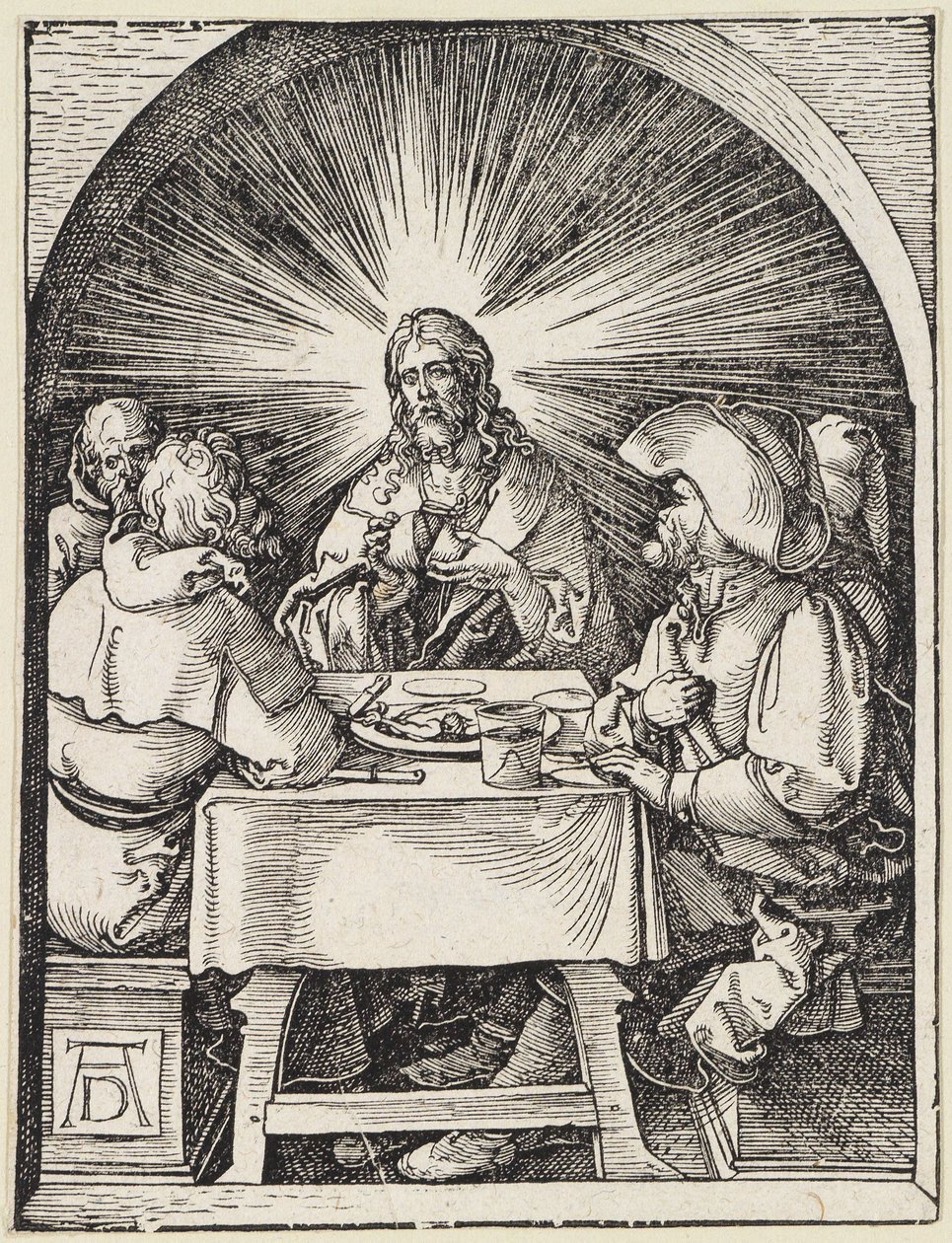 Kristus i Emmaus av Albrecht Dürer