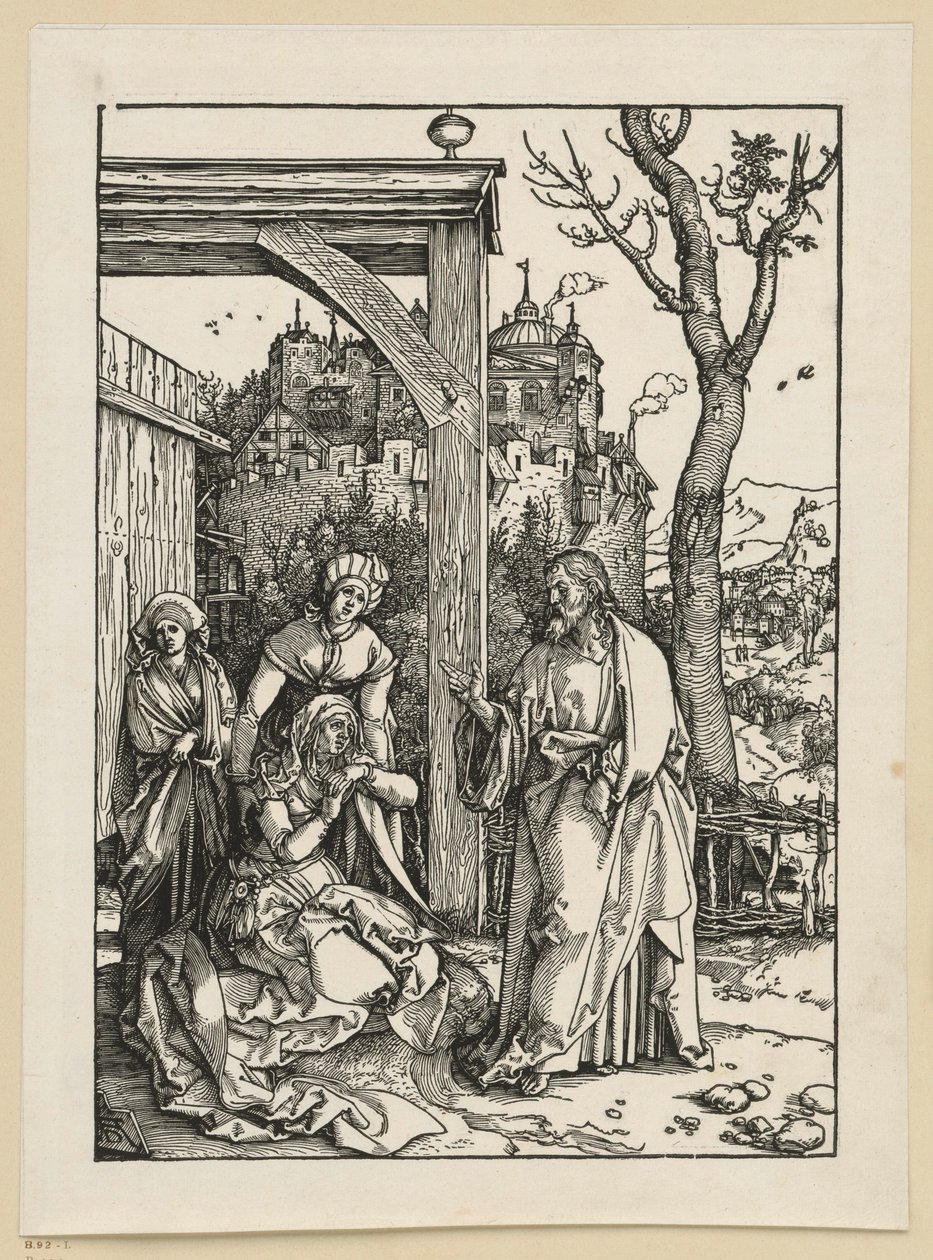 Kristus tar avsked av sin mor (Marias liv) av Albrecht Dürer