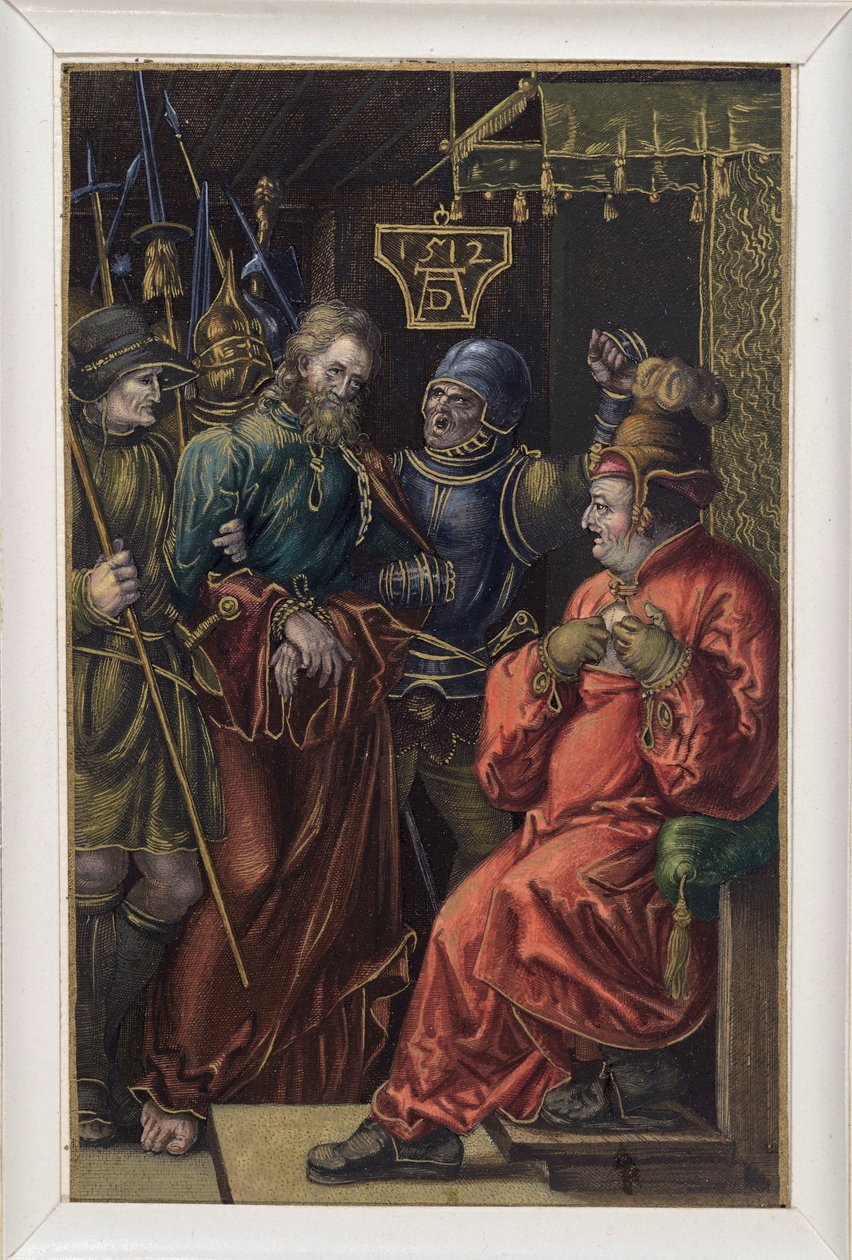 Kristus inför Kaifas av Albrecht Dürer