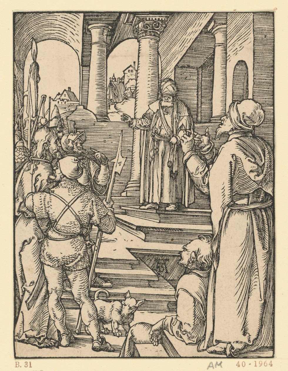 Kristus inför Pilatus (Lilla passionen) av Albrecht Dürer