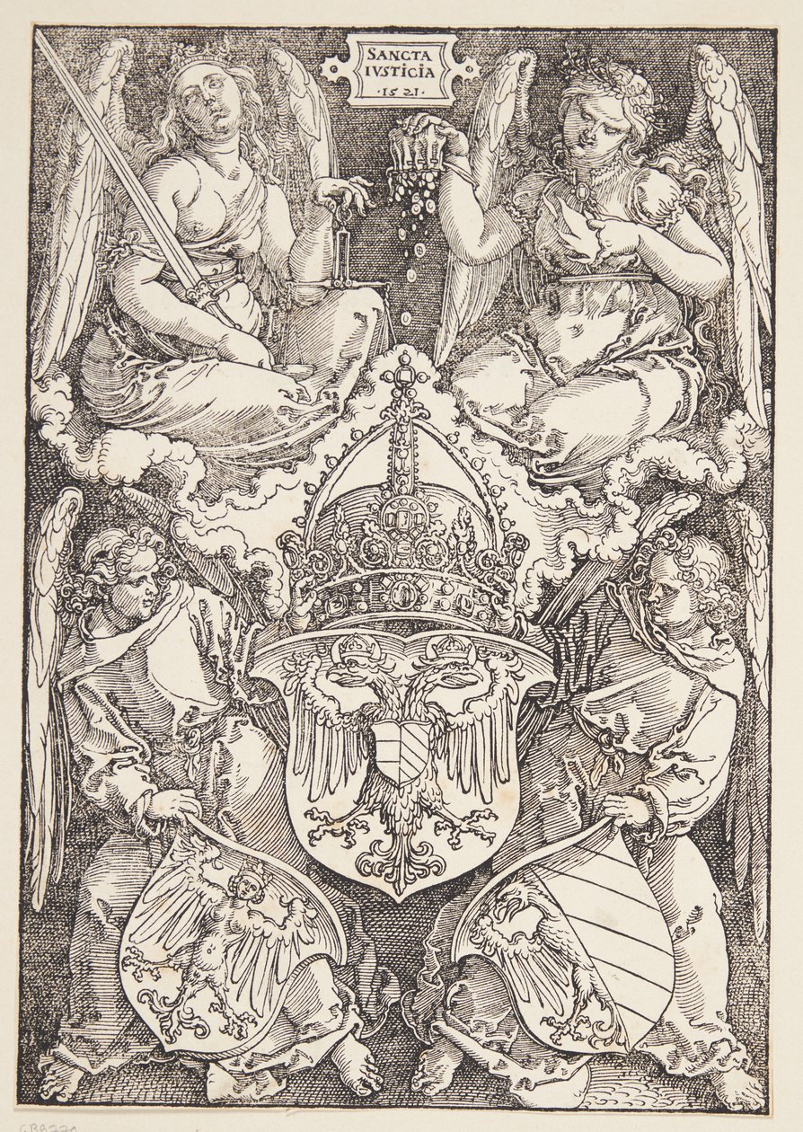 Imperiets och staden Nürnbergs vapen av Albrecht Dürer