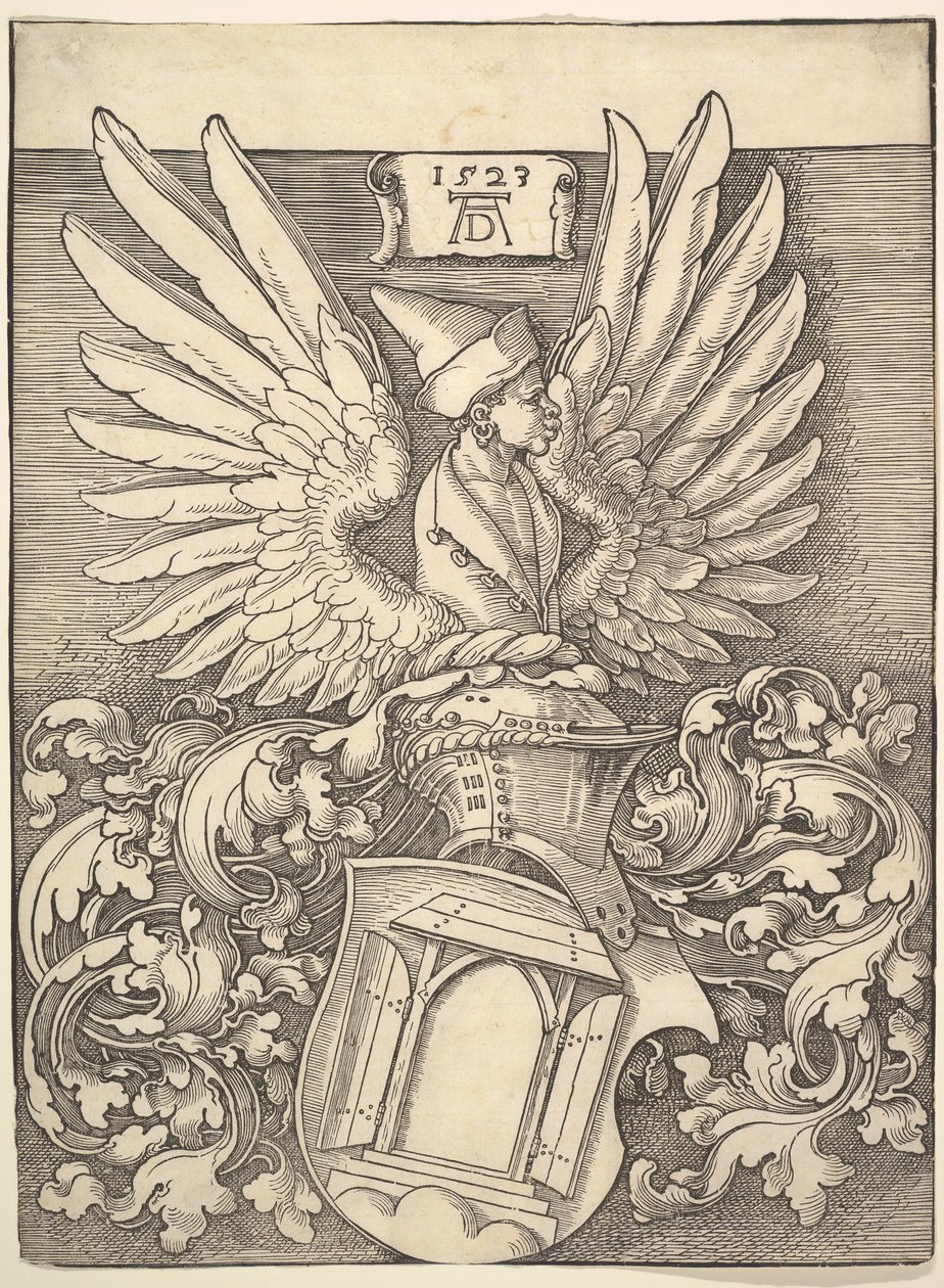 Albrecht Dürers vapensköld, 1523. av Albrecht Dürer