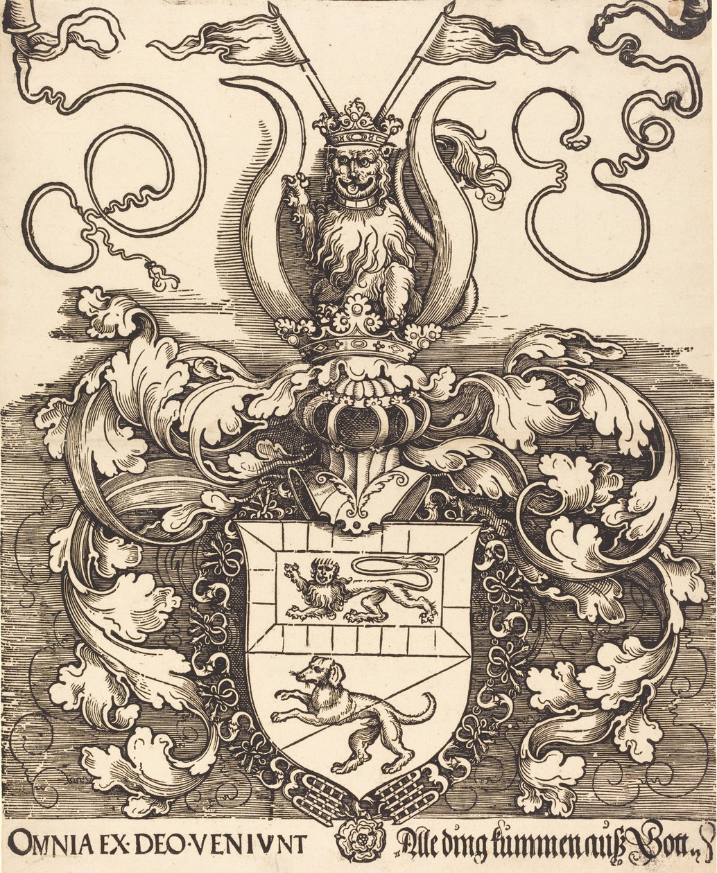 Lorenz Staibers vapen, troligen 15201521. av Albrecht Dürer