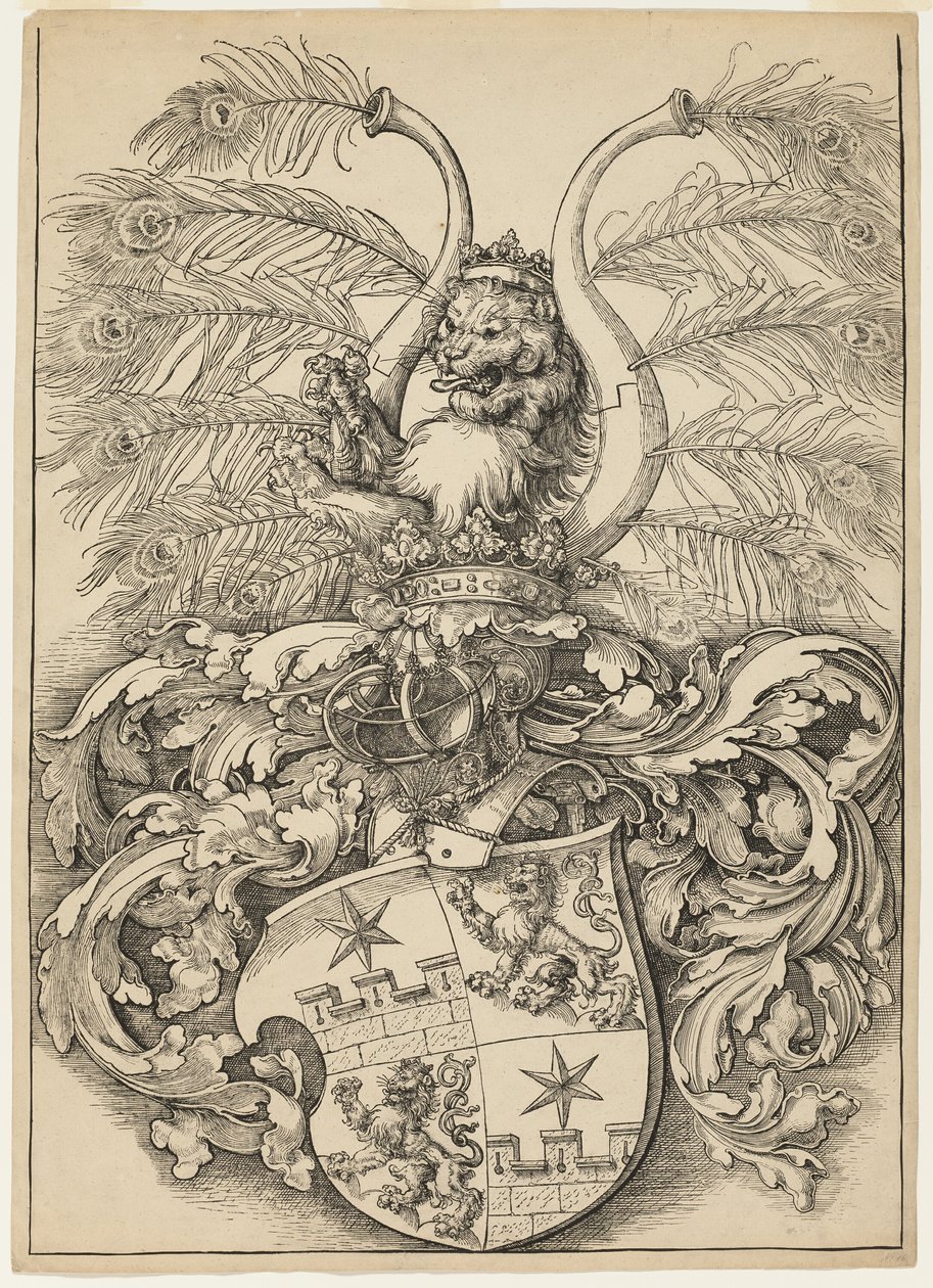 Wilhelms och Wolfgang Rogendorfs vapensköld av Albrecht Dürer