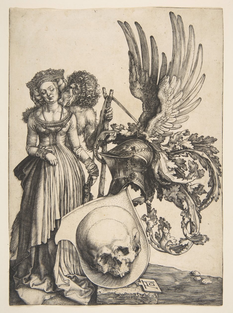 Vapensköld med en skalle, 1503. av Albrecht Dürer