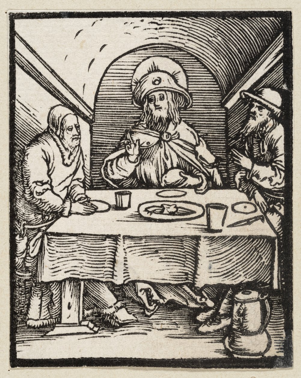 Måltiden i Emmaus (43 religiösa motiv) av Albrecht Dürer