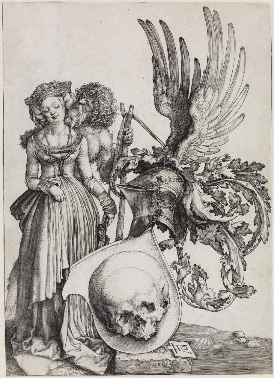 Vapenskölden med dödskallen av Albrecht Dürer