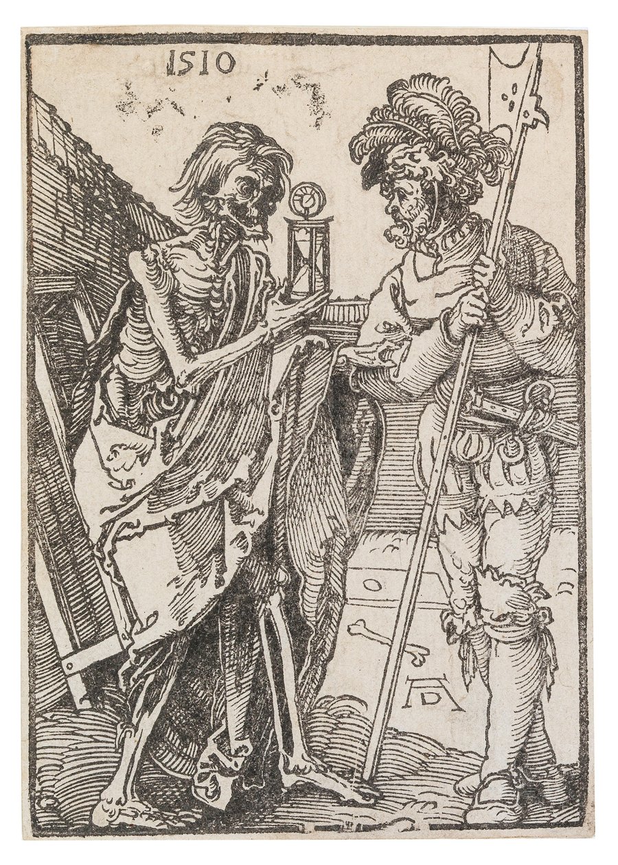Döden och Lansquenet, 1510. av Albrecht Dürer