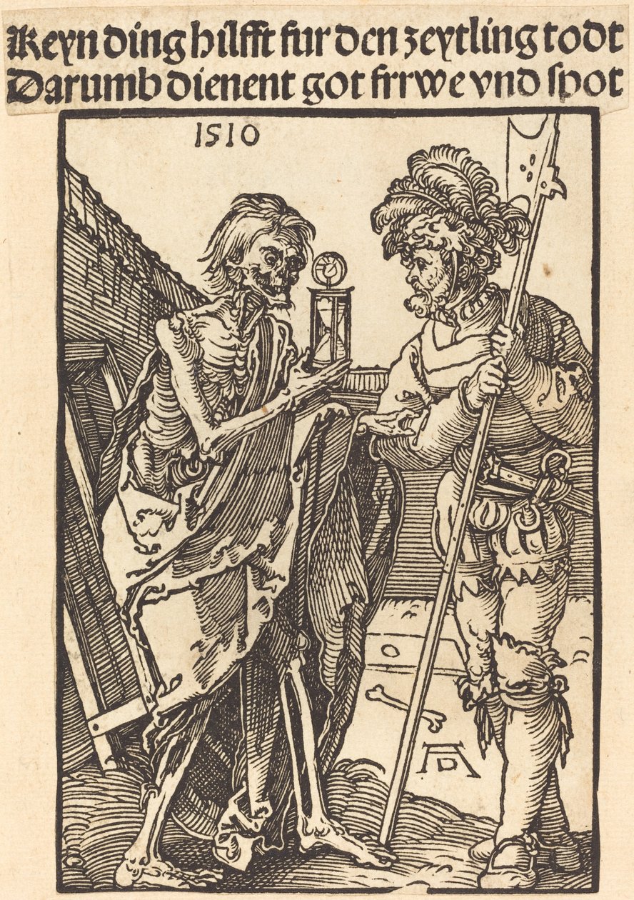 Döden och Lansquenet av Albrecht Dürer