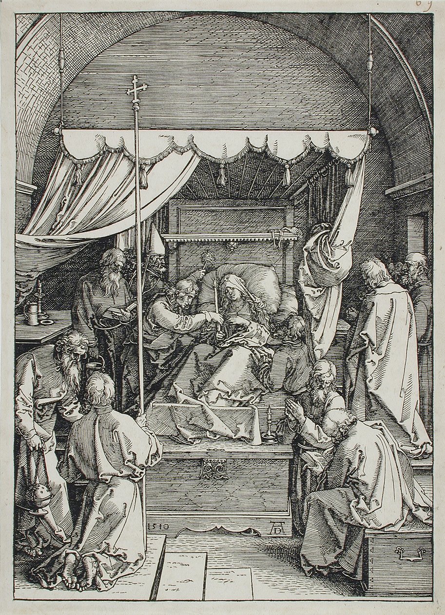 Jungfru Marias död av Albrecht Dürer