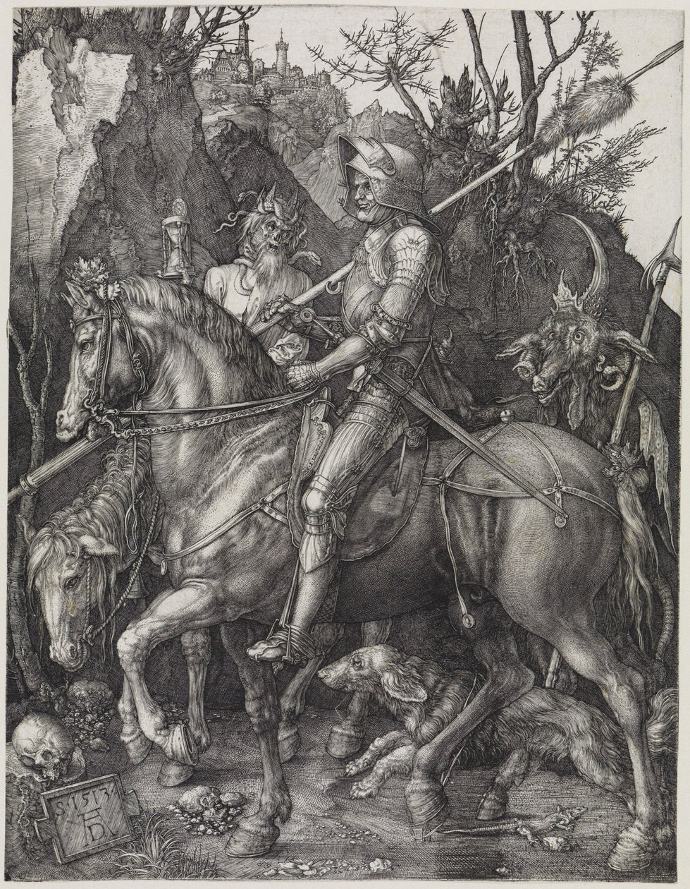 Ryttaren (Riddaren, döden och djävulen) av Albrecht Dürer