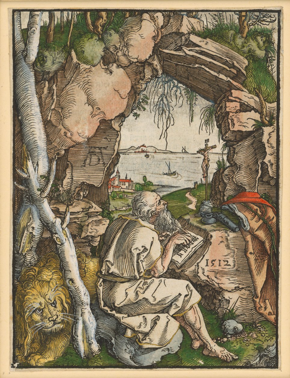 Den helige Hieronymus i klippgrottan av Albrecht Dürer