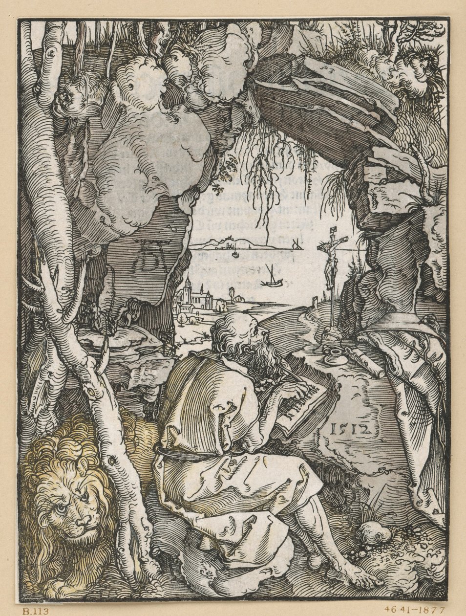 Sankt Hieronymus i klippgrottan av Albrecht Dürer