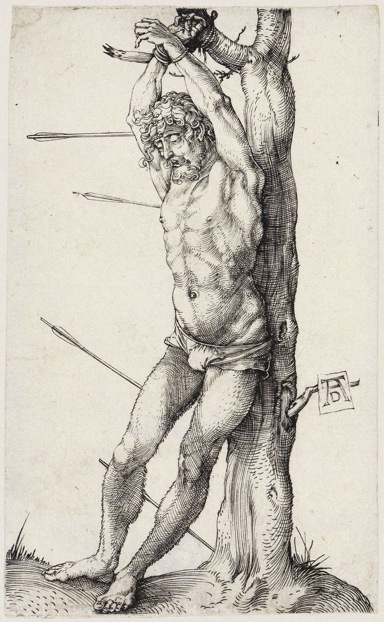 Den helige Sebastian vid trädet av Albrecht Dürer