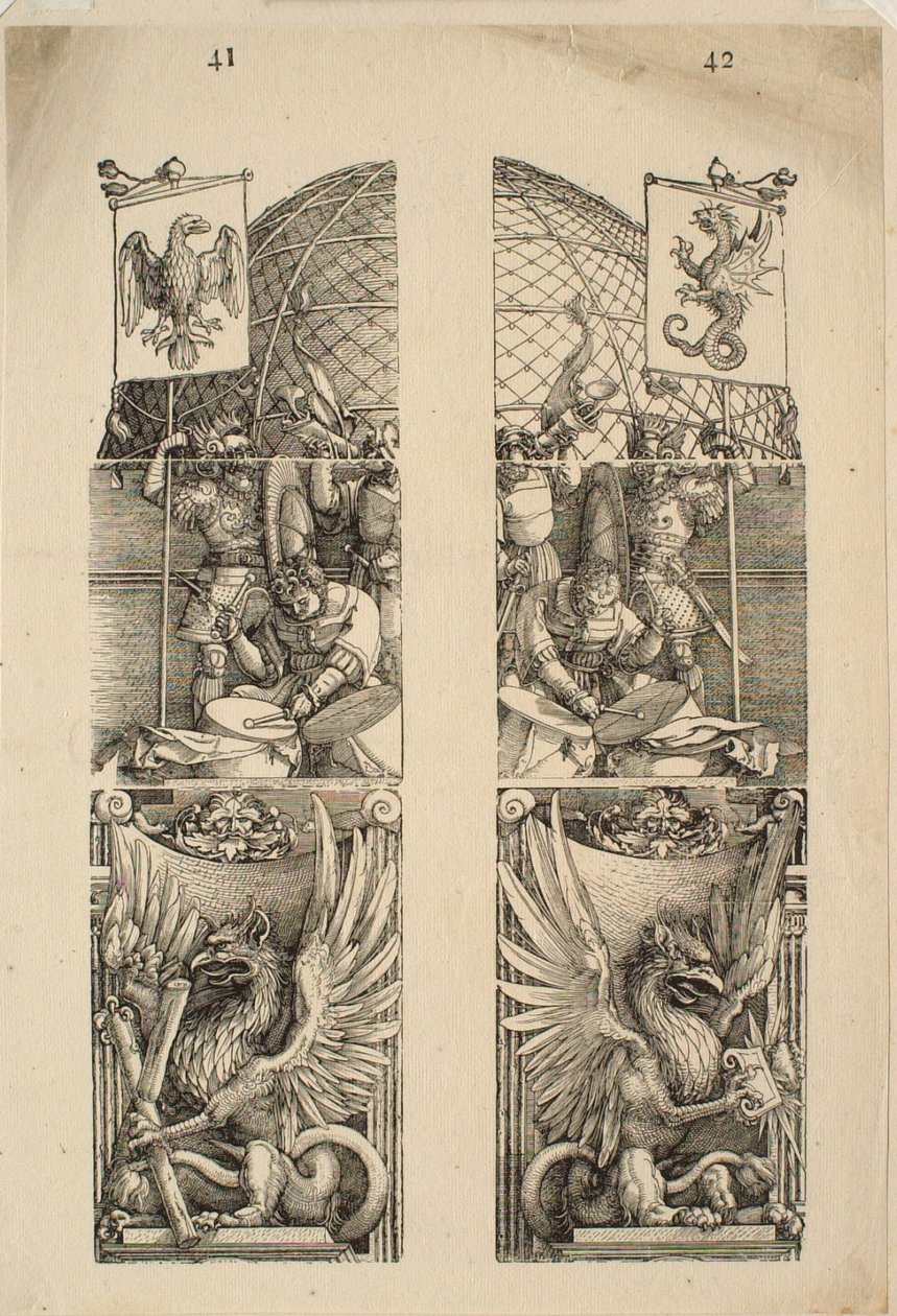 Detalj 41 och 42 av Albrecht Dürer
