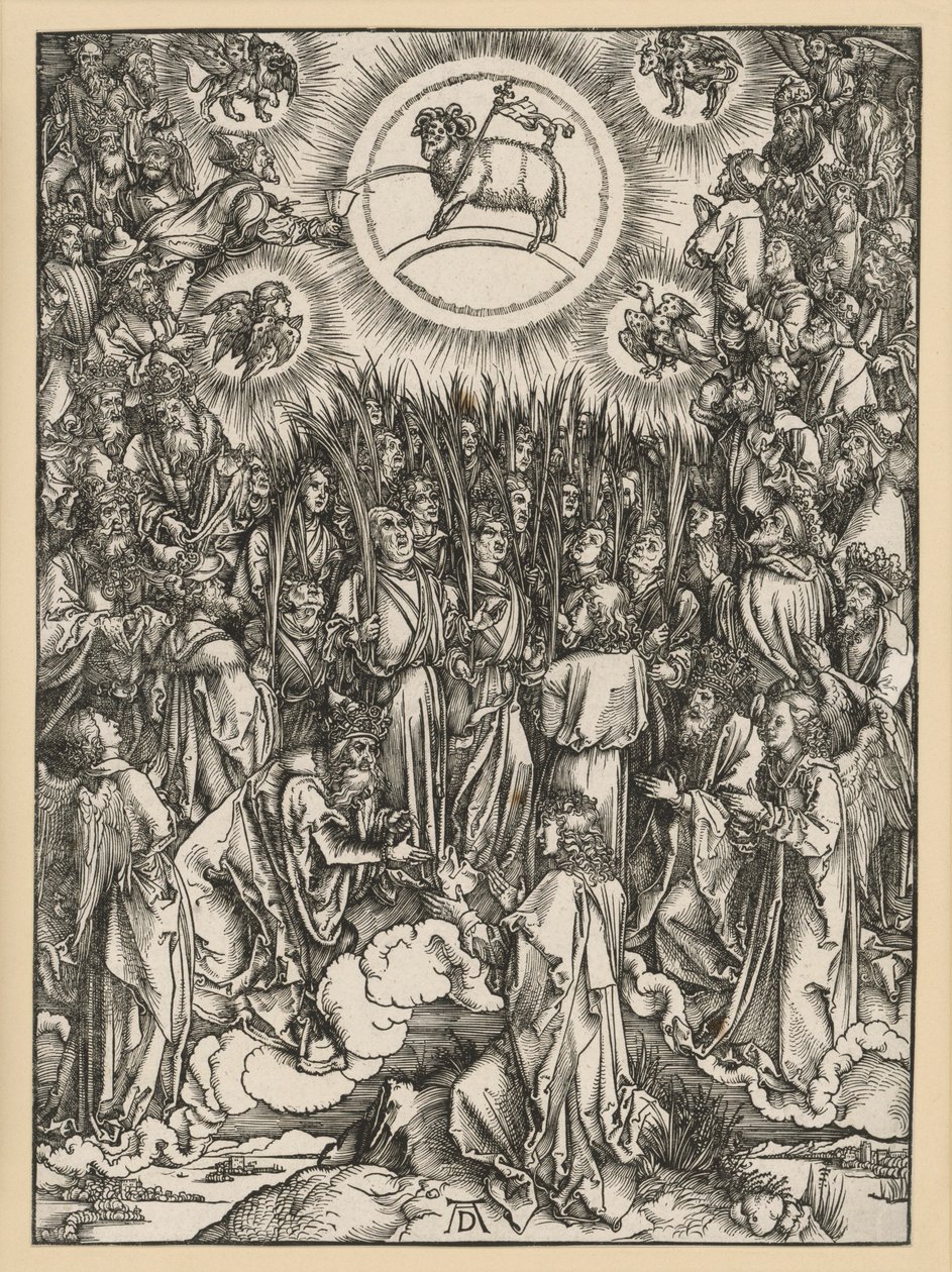 Lammets tillbedjan på Sions berg (Uppenbarelseboken) av Albrecht Dürer