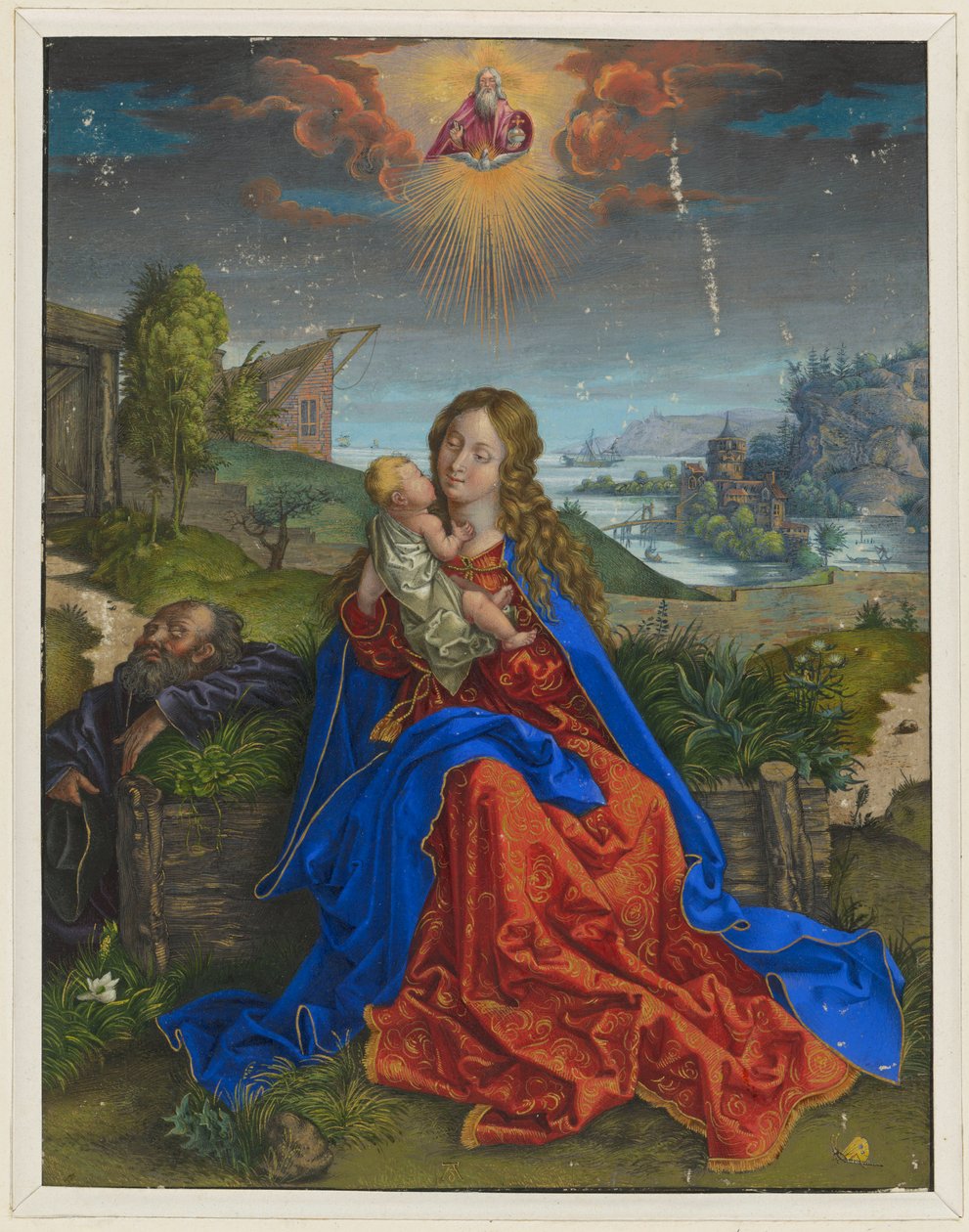 Den heliga familjen med fjärilen av Albrecht Dürer