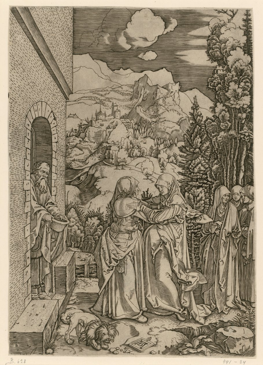 Besökelsen (Marias liv) av Albrecht Dürer