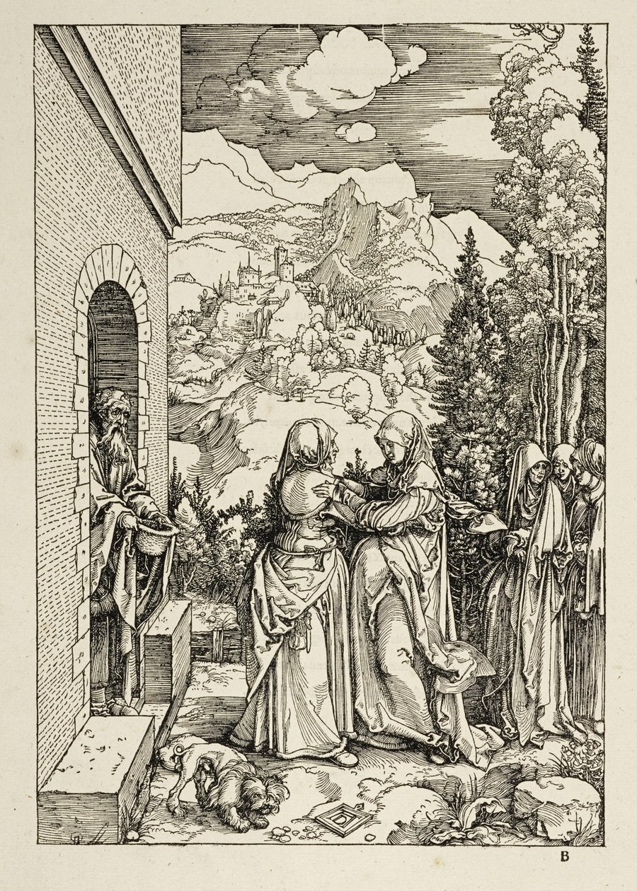 Marie besökelse (Jungfru Marias liv) av Albrecht Dürer