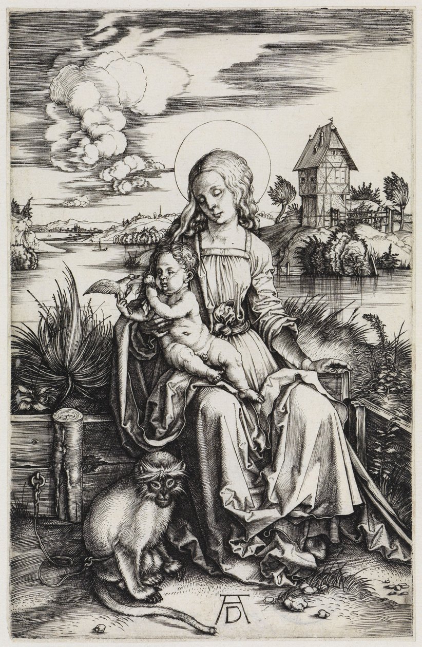 Madonnan med havsapan av Albrecht Dürer