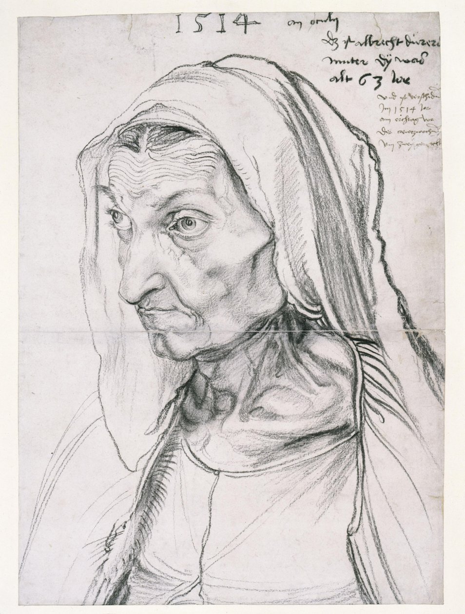 Konstnärens mor av Albrecht Dürer