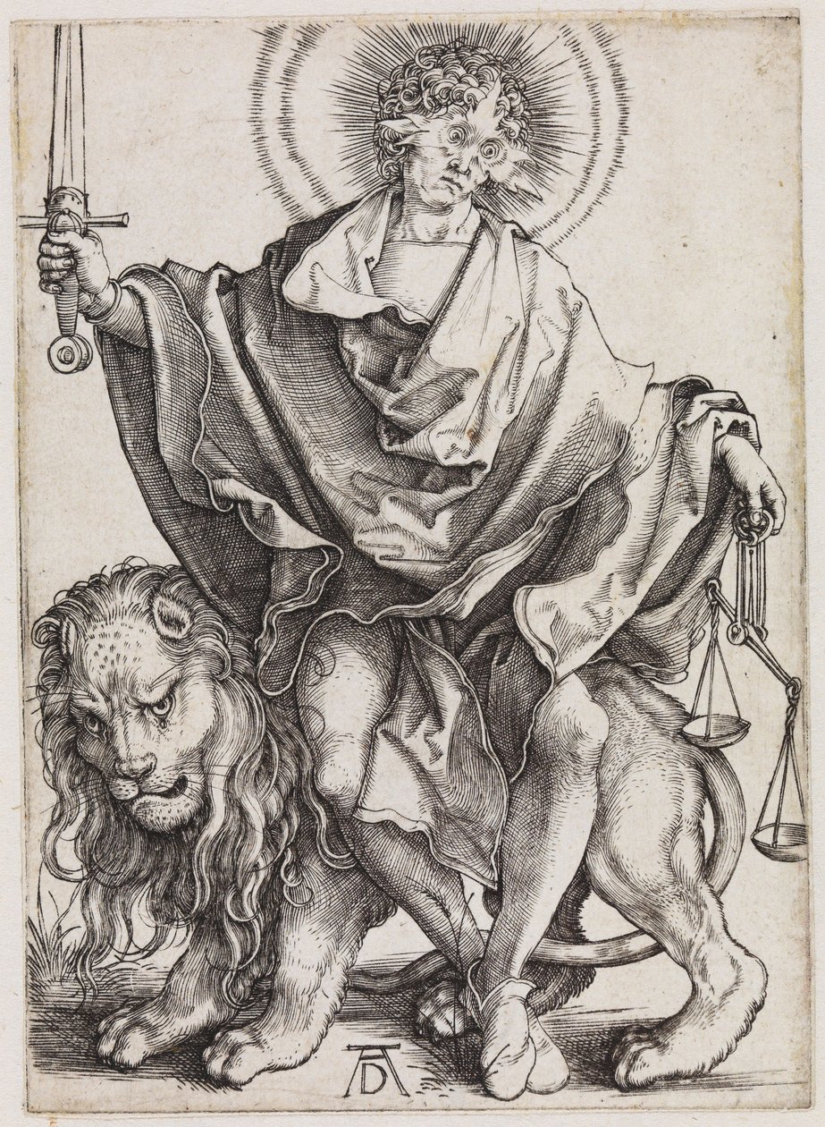 Rättfärdighetens sol (Sol Justitiae) av Albrecht Dürer