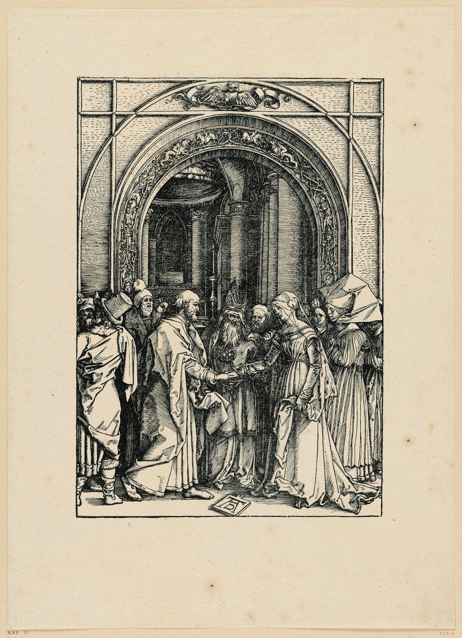 Marias förlovning (Marias liv) av Albrecht Dürer