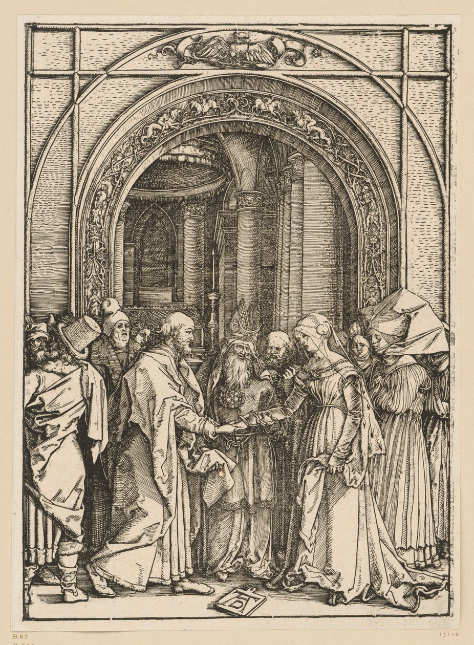 Marias förlovning (Marias liv) av Albrecht Dürer