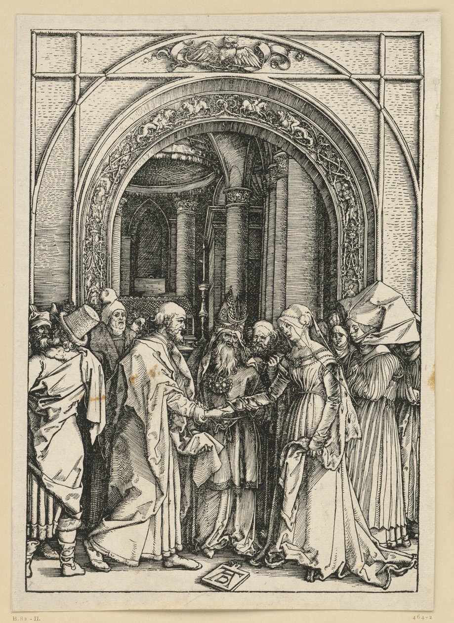 Marias trolovning (Jungfru Marias liv) av Albrecht Dürer