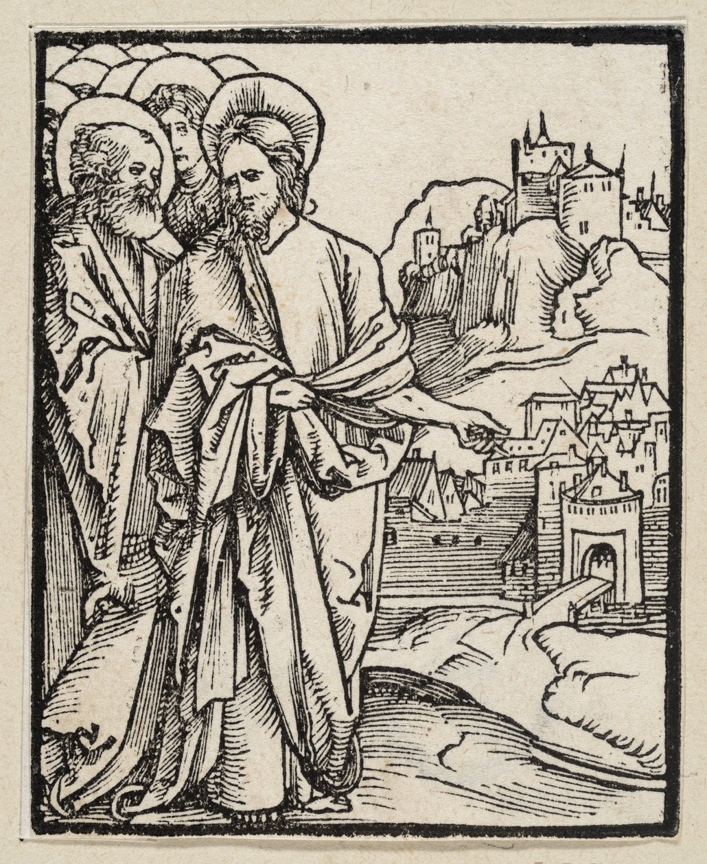 Profetian om Jerusalems förstörelse (ur: Postilla, 43 träsnitt) av Albrecht Dürer