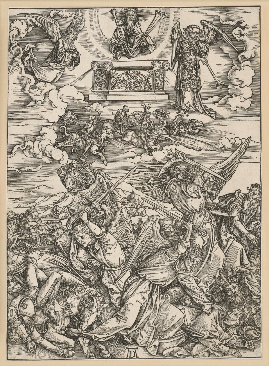 De fyra hämndänglarna (Uppenbarelseboken) av Albrecht Dürer