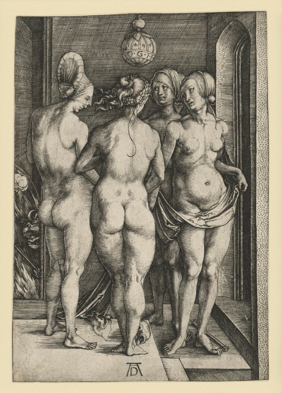 De fyra nakna kvinnorna av Albrecht Dürer