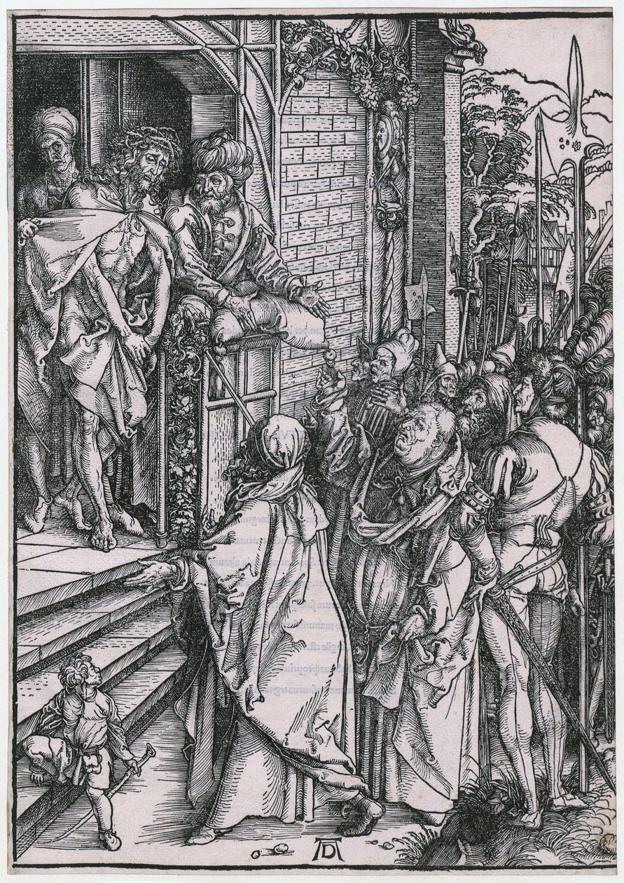 Ecce homo, blad 6 i serien ”Die Grosse Passion” av Albrecht Dürer