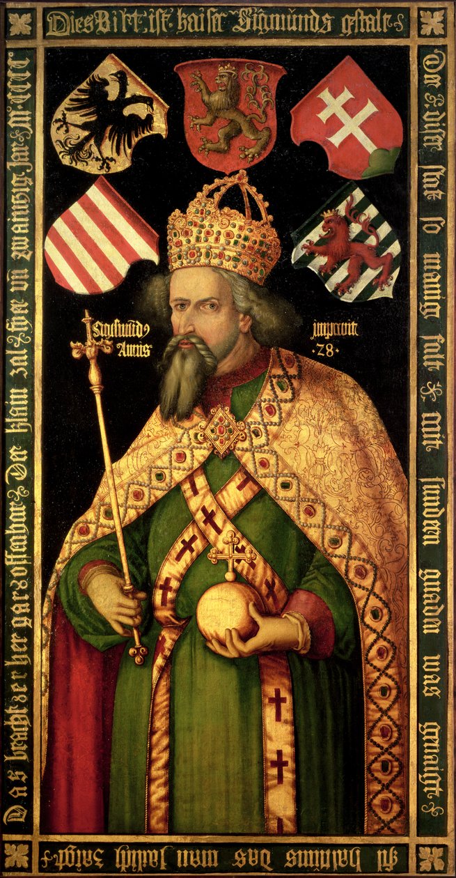 Kejsar Sigismund, helig romersk kejsare, kung av Ungern och Böhmen (1368-1437), ca 1600 av Albrecht Dürer