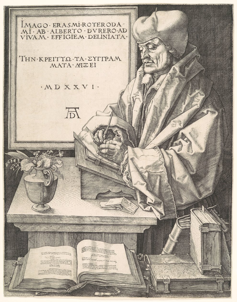 Erasmus av Rotterdam av Albrecht Dürer