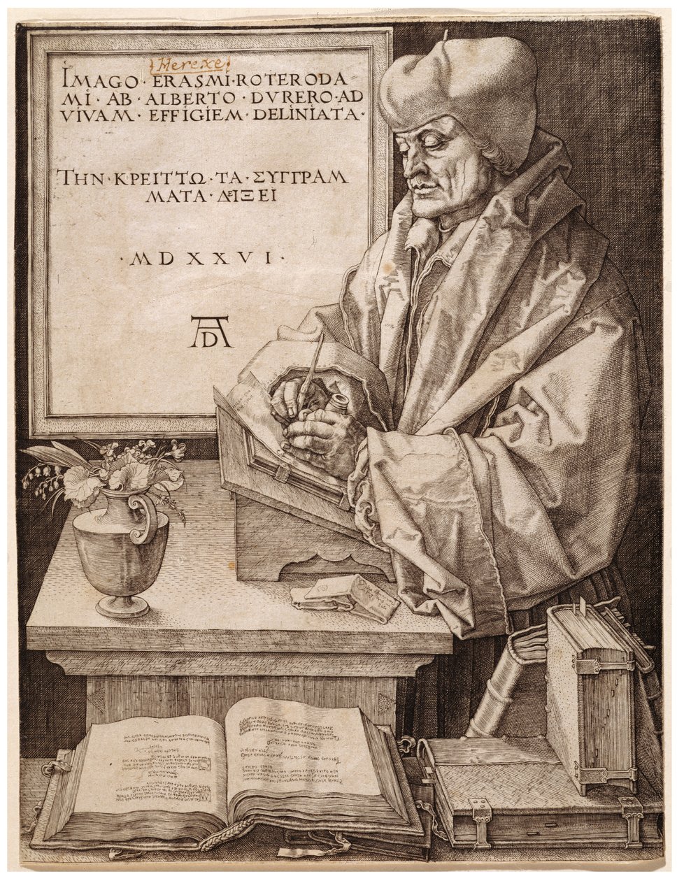 Erasmus från Rotterdam av Albrecht Dürer