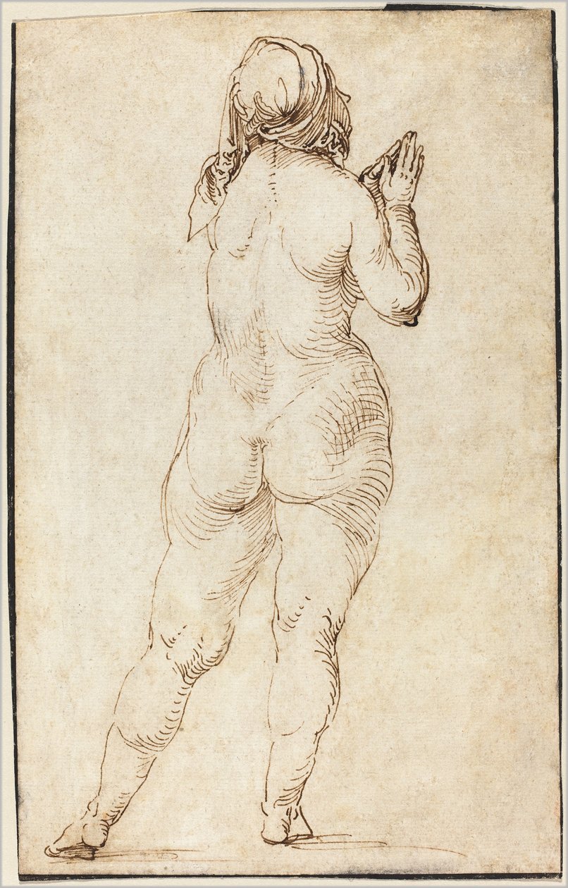 Naken kvinna ber av Albrecht Dürer