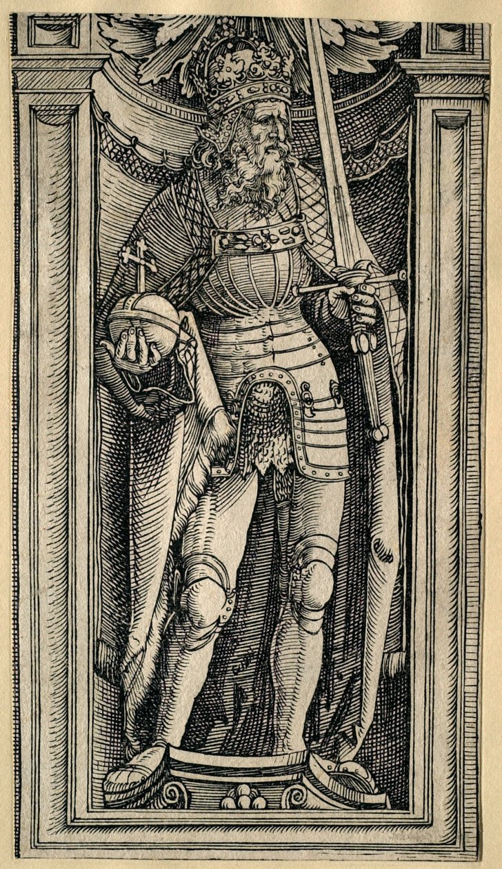 Figur från en kolonn i bågen av Albrecht Dürer