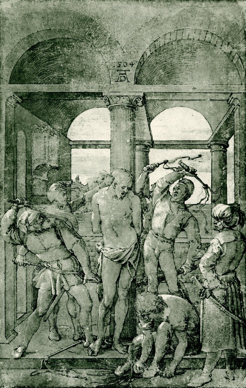 Kristi flagellation av Albrecht Dürer