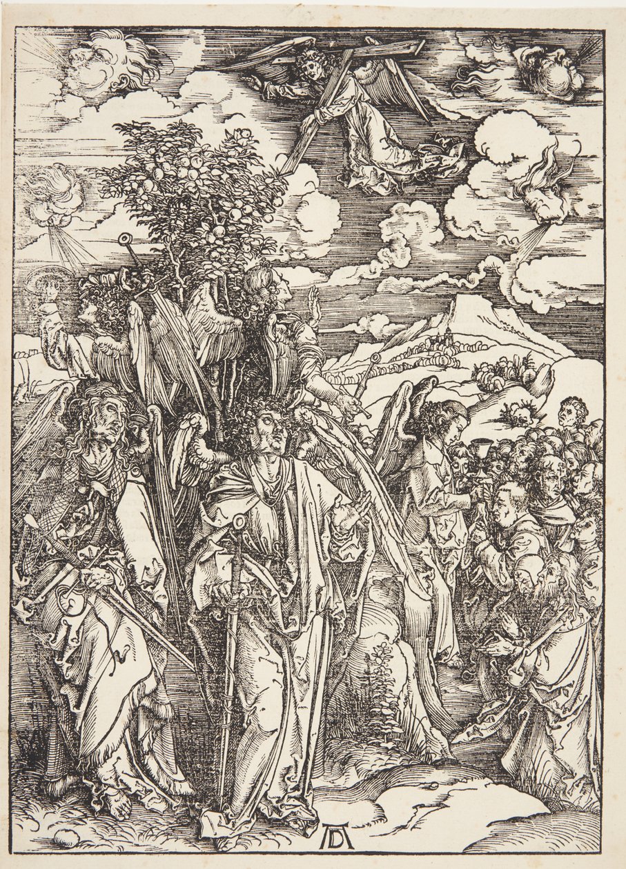 Fyra änglar som stannar vindarna av Albrecht Dürer