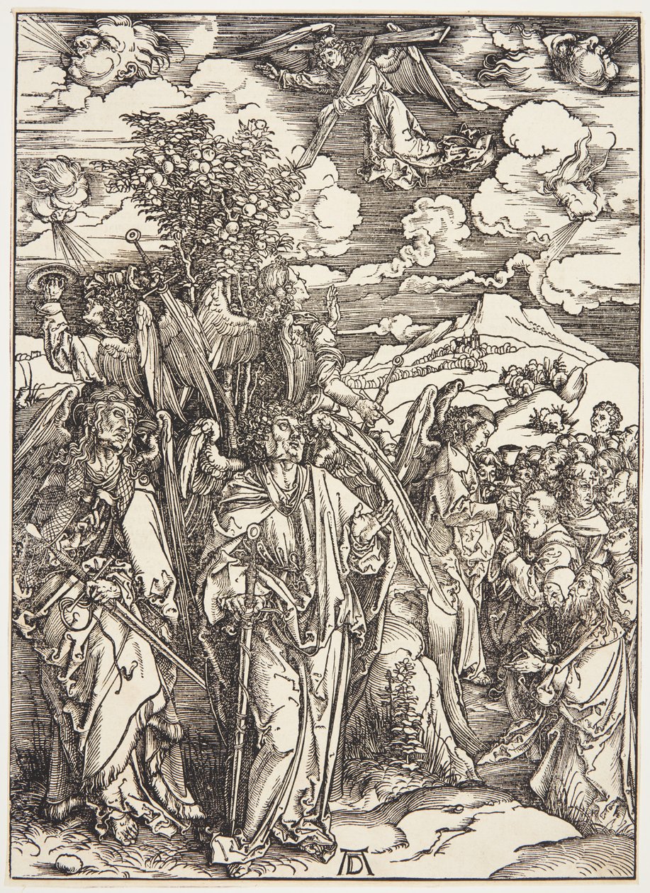 Fyra änglar som stannar vindarna av Albrecht Dürer
