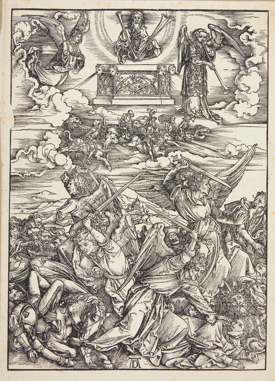 Fyra hämnande änglar från Eufrat av Albrecht Dürer