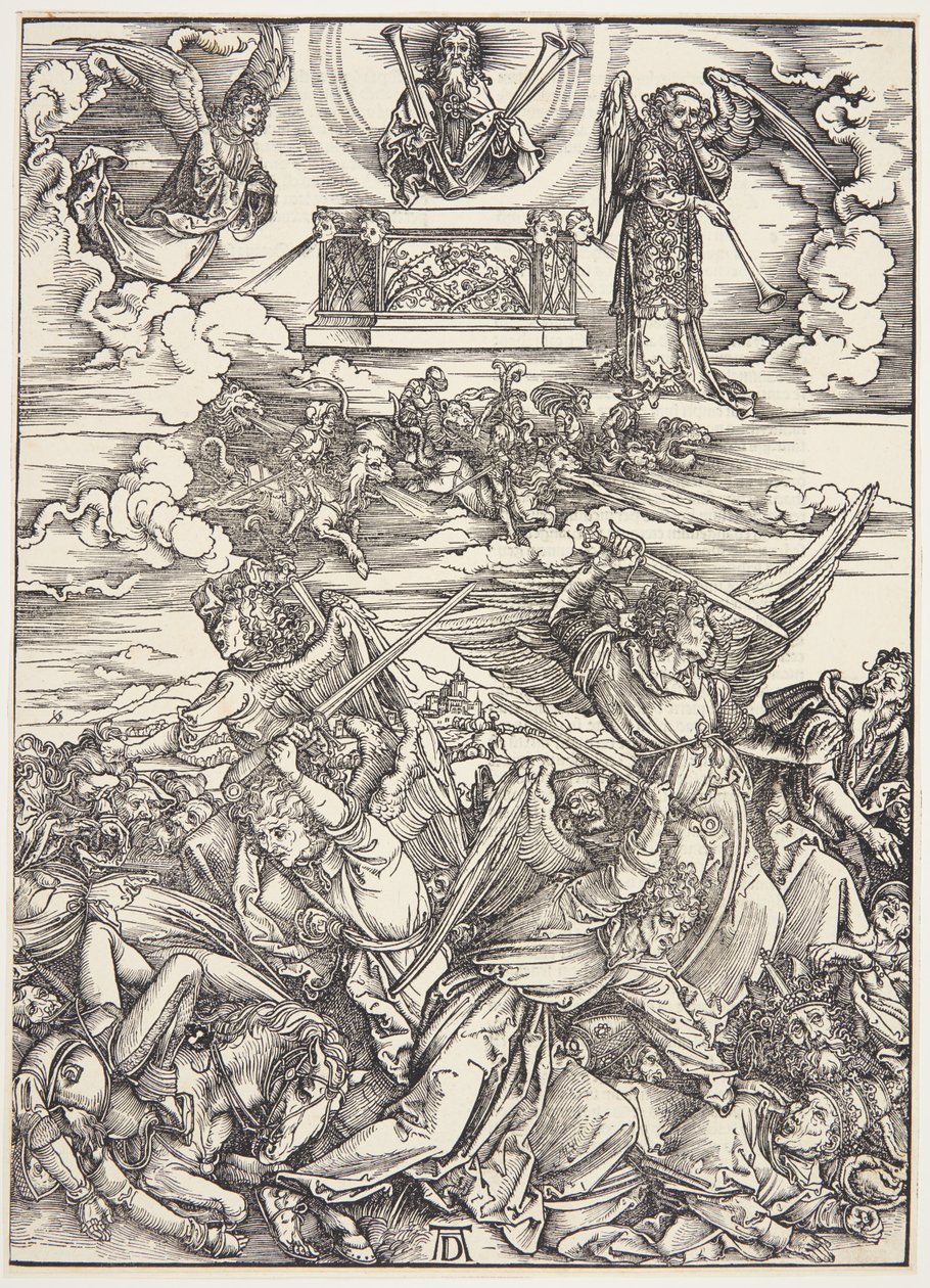 Fyra hämnande änglar från Eufrat av Albrecht Dürer