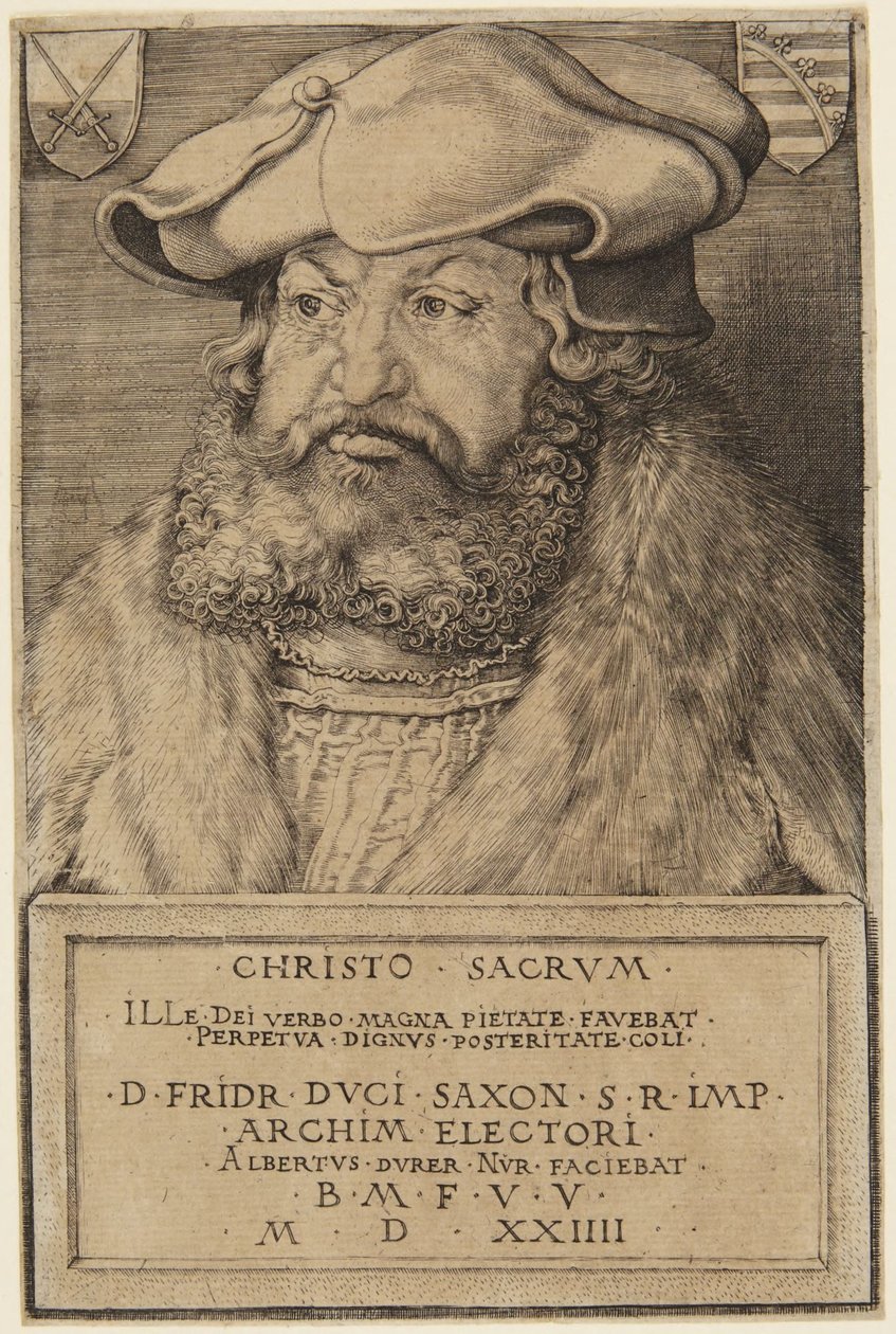 Fredrik, kurfurste av Sachsen  (F.104; G.102) av Albrecht Dürer