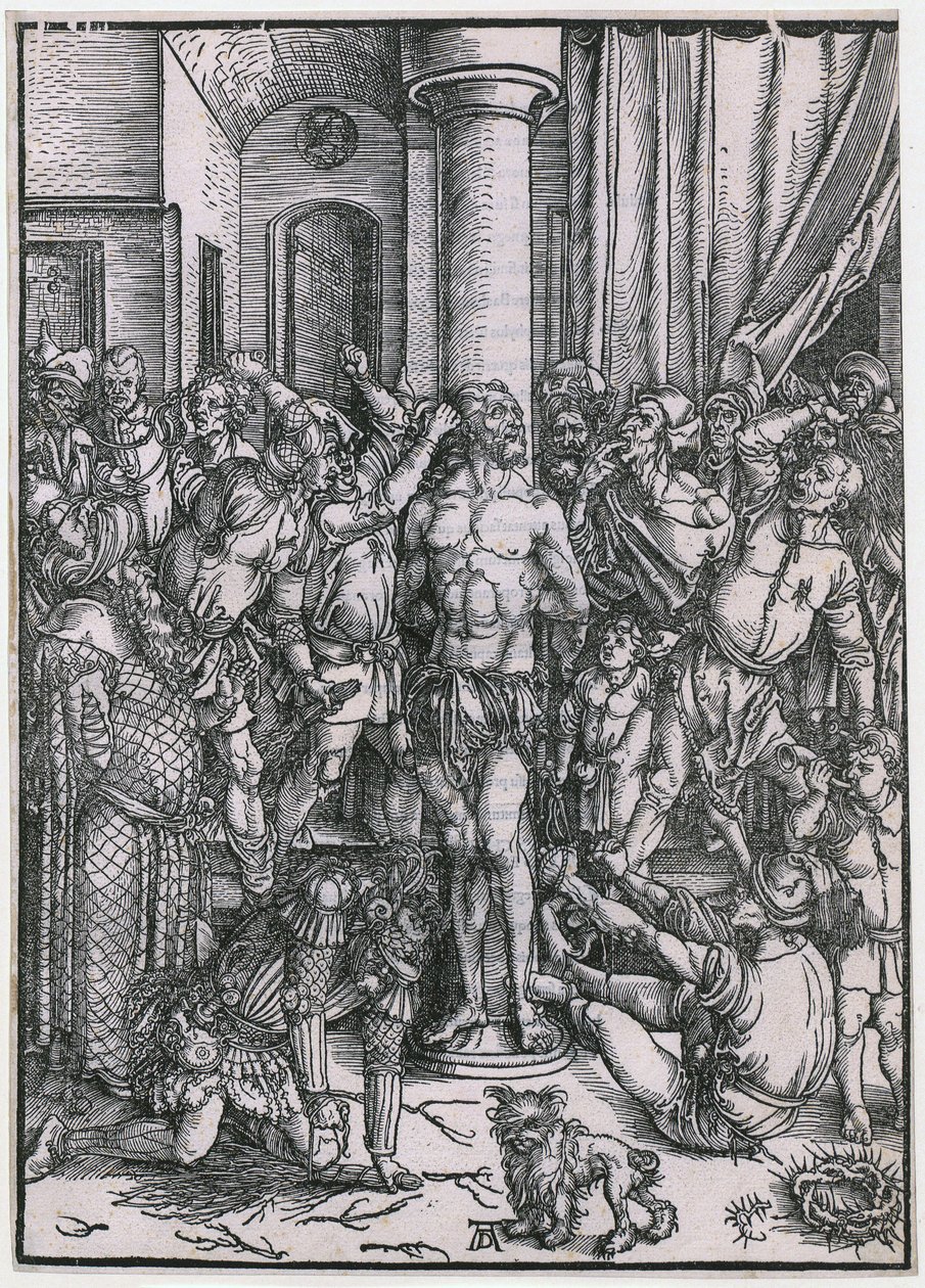 Kristi gisslande, blad 5 i serien ”Den stora passionen” av Albrecht Dürer