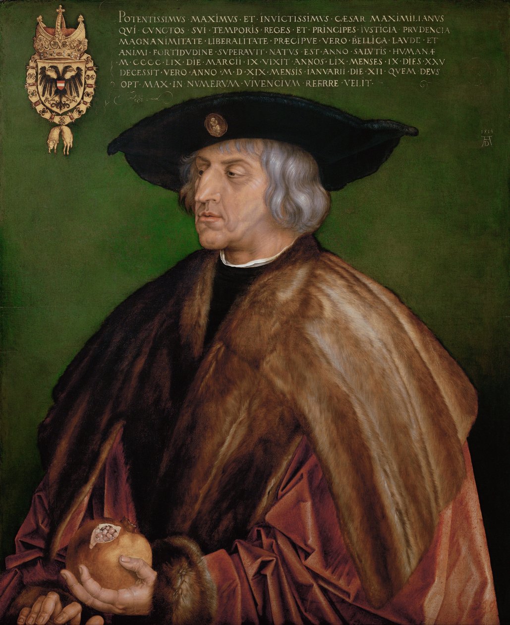 Tyska: Kaiser Maximilian I. Kejsare Maximilian I av Albrecht Dürer