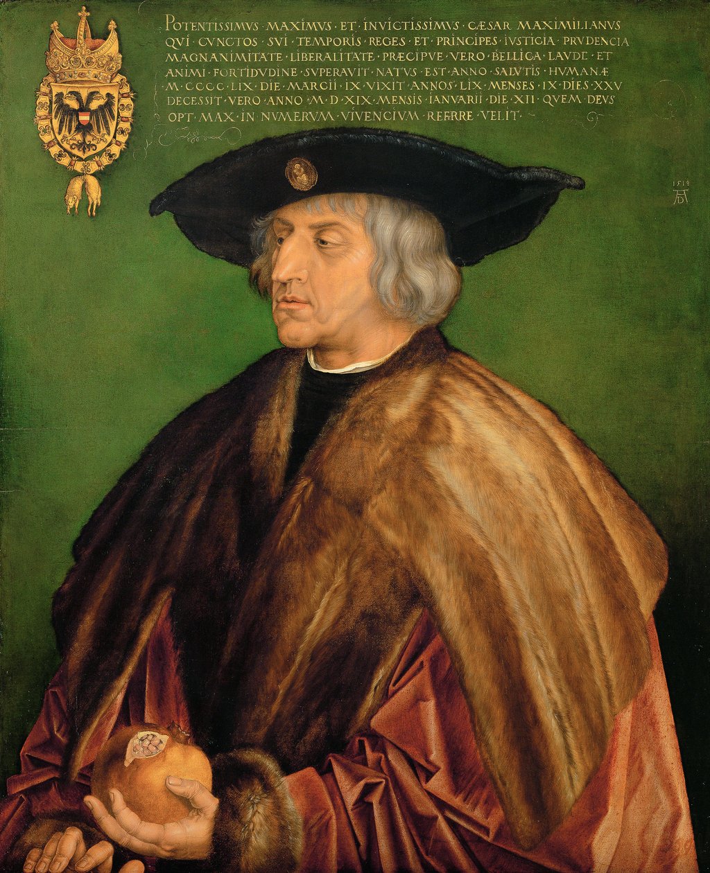Tyska: Kaiser Maximilian I. Maximilian I, tysk-romersk kejsare av Albrecht Dürer