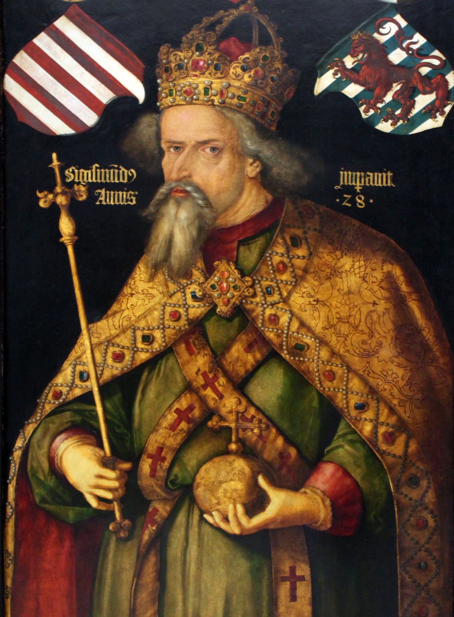 German: Kaiser Sigismund Emperor Sigismund (1368-1437) av Albrecht Dürer